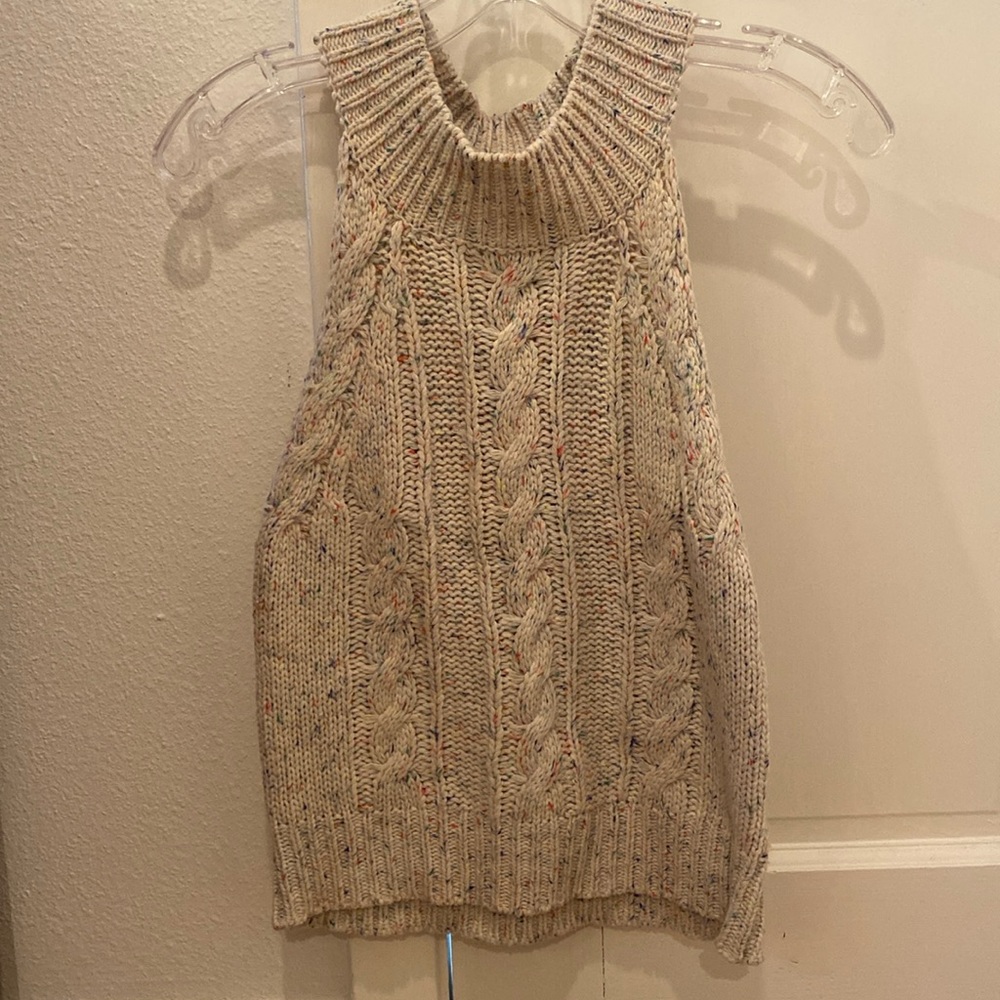 Colorful sweater-tank. Size S. Only worn once.